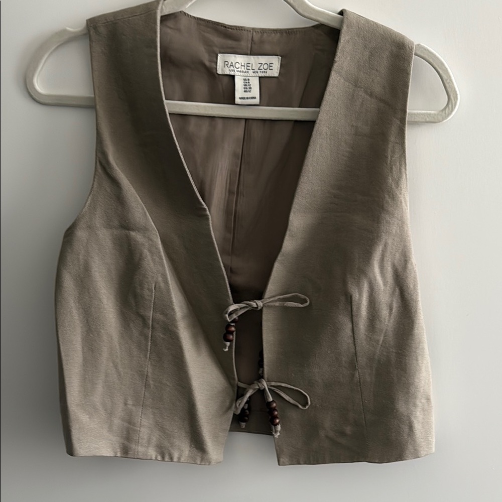 Rachel Zoe Women's Tan Vest Top